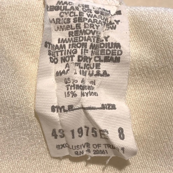 Vintage Bill Tice Velour Zip Robe Women Size 8 Ivory Pink Tulips High Collar - Picture 10 of 11